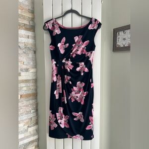 Pink Sheath Midi Dress